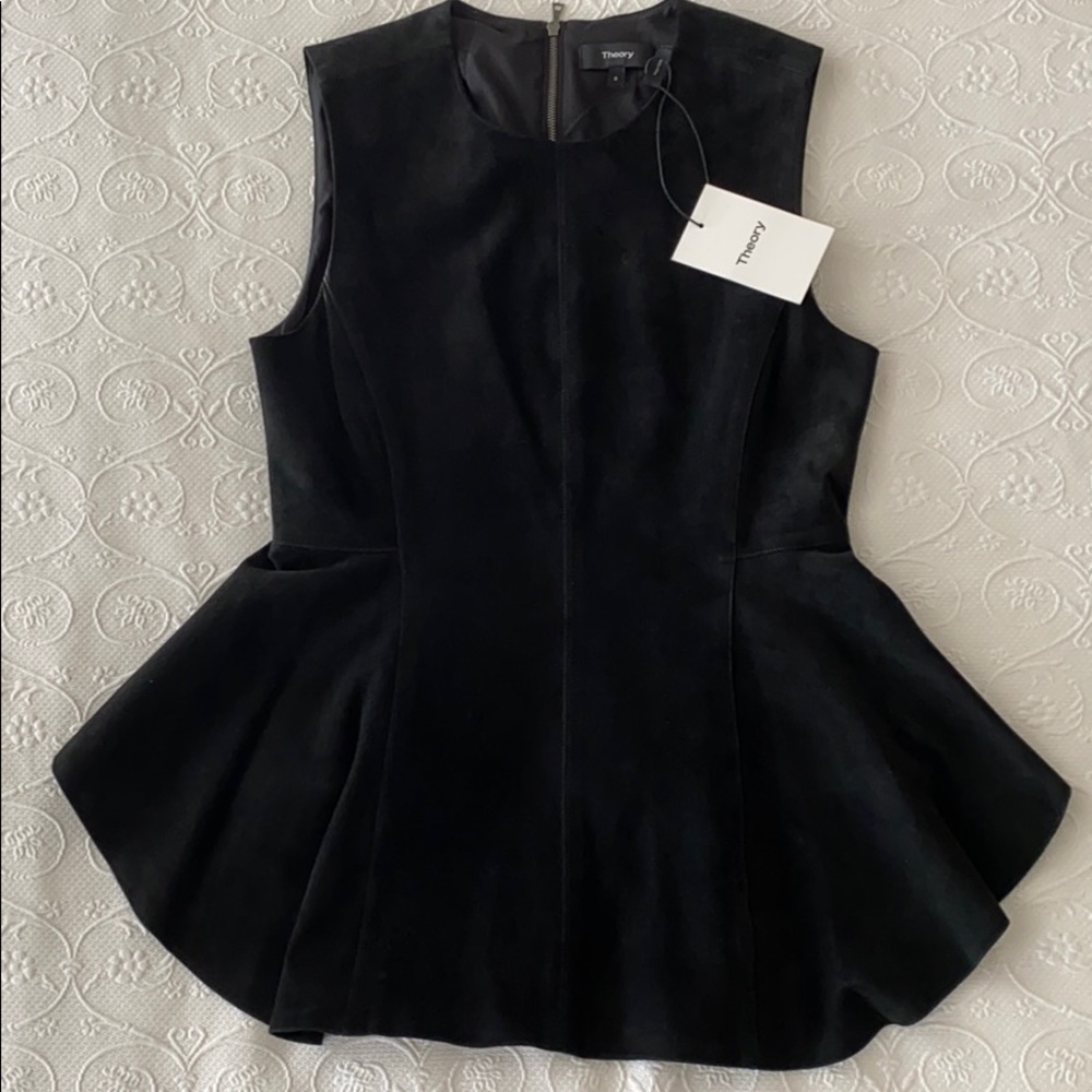 Theory Suede Swing Top